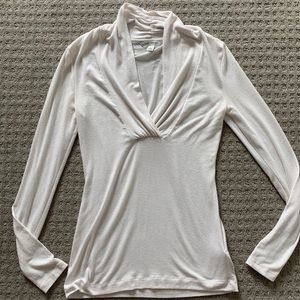 Banana Republic shawl collar top size S